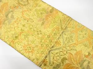 佐賀錦花更紗に古典柄模様織出し袋帯